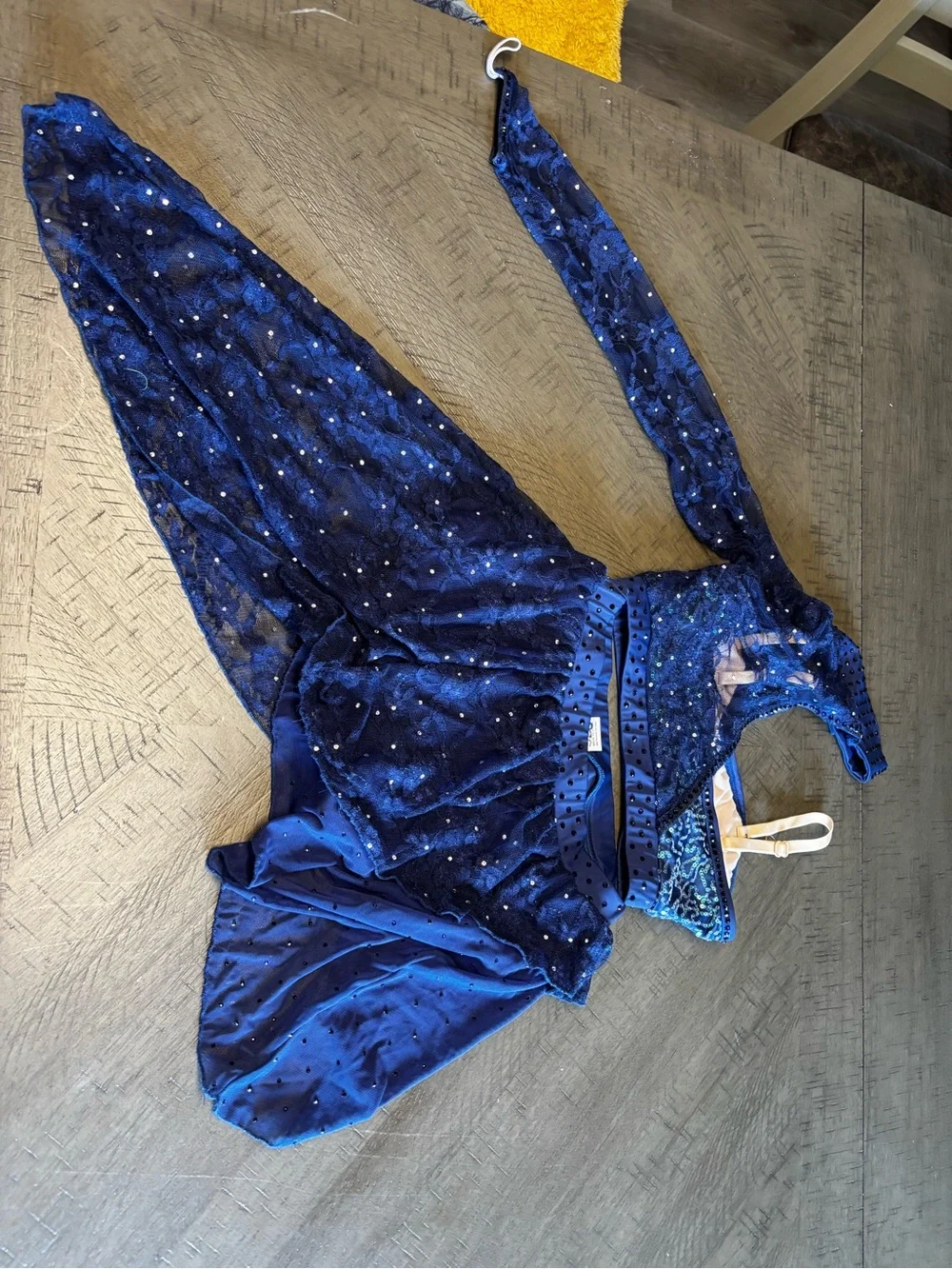 balera Navy Sequin Dance costume lyrical/contemporary